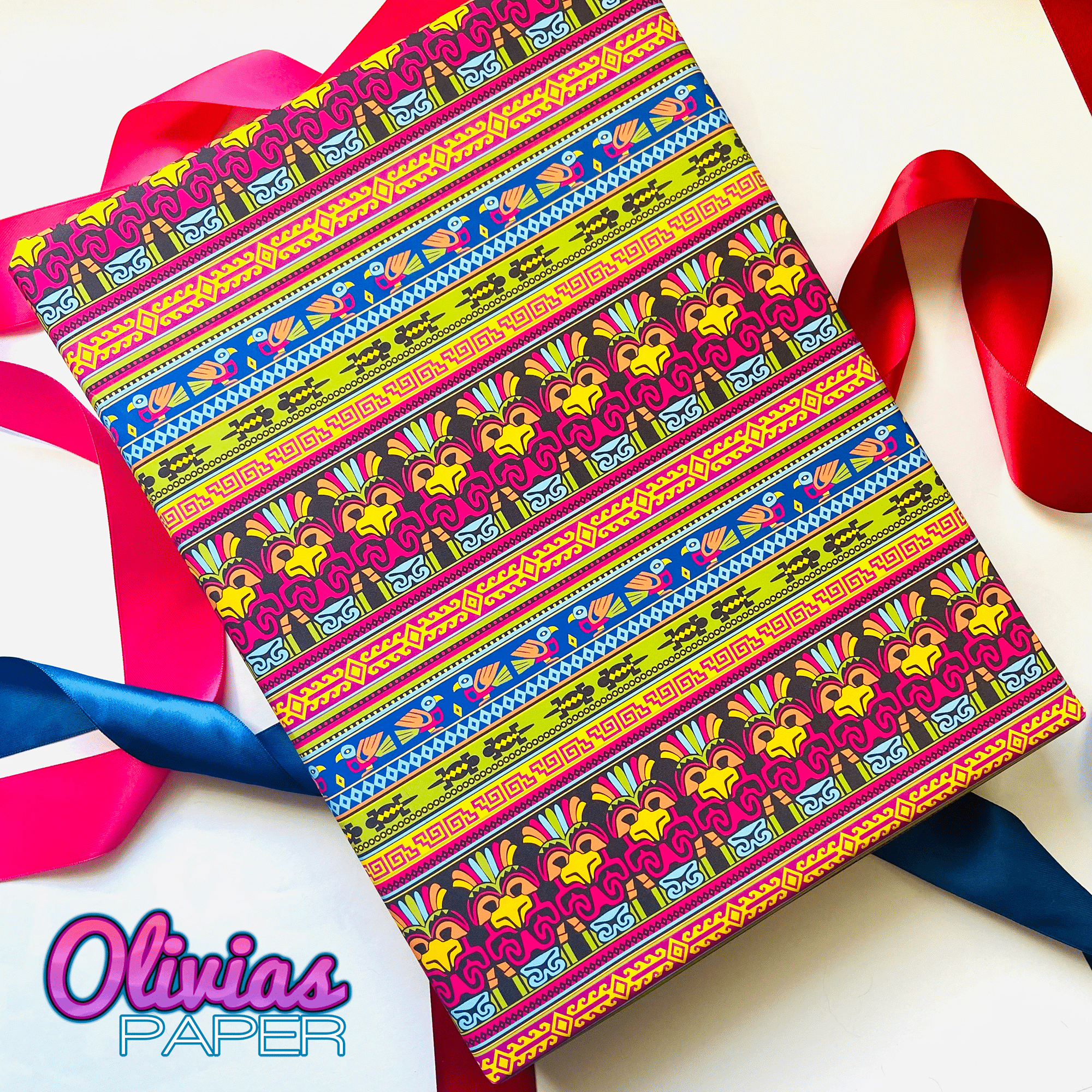 Christmas Aztec Gift Wrap Papers - Flying S Company